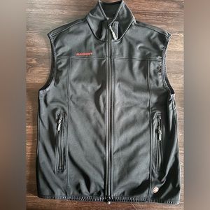Mammut zip soft shell vest jacket sleeveless black outdoor